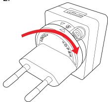 ENERGIZER P550S - Esquema de montaje del cargador Europeo - 2