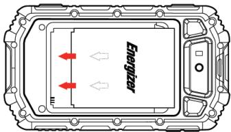 ENERGIZER P550S - Instale o cartão SIM e a bateria - 3