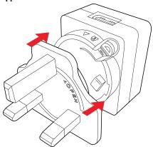 ENERGIZER P550S - Assembly diagram for the UK charger - 1