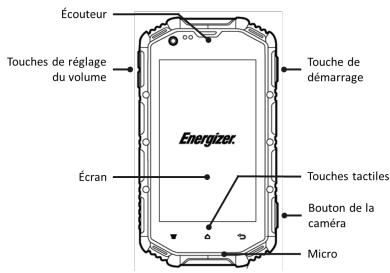 ENERGIZER P550S - Configuration du téléphone - 1