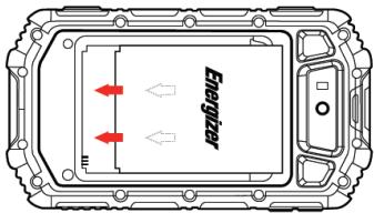 ENERGIZER P550S - Instaleaza cartela SIM si bateria - 3