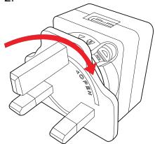 ENERGIZER P550S - Diagramă de asamblare pentru incârcătorul inglezesc - 2
