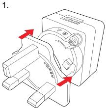 ENERGIZER P550S - Esquema de montaje del cargador UK - 1