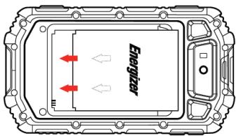 ENERGIZER P550S - Install the SIM card and battery - 3