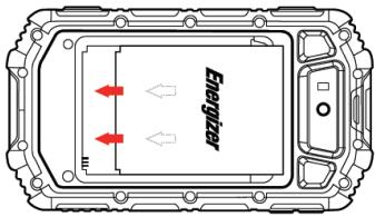 ENERGIZER P550S - Instalar la tarjeta SIM y la bateria - 3