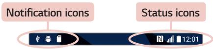 LG 0168 - Indicator icons on the Status Bar - 1