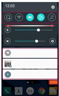 LG 0168 - Ouvrir le volet notifications - 2