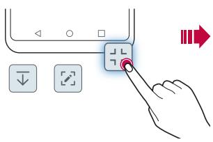 LG L90 (D405N) - Tippen Sie auf > Einstellungen > Anzeige > Bedienungsleiste > Tastenkombination und passen Sie die Einstellungen an. - 1