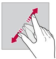 LG L90 (D405N) - Pinching and spreading - 2