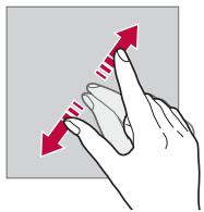 LG L90 (D405N) - Finger zusammen bewegen oder auseinanderziehen - 2