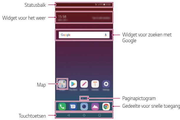 LG L90 (D405N) - Lay-out van homescreen - 1