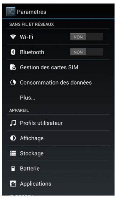 LOGICOM L-EMENT 403 - Activ/ Désactiver le Bluetooth - 1