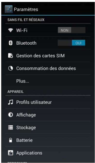 LOGICOM L-EMENT 403 - Activ/ Désactiver le Bluetooth - 3