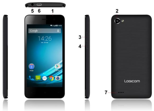 LOGICOM HELLO - Descriptif du Smartphone. - 1