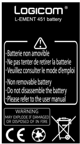 LOGICOM HELLO - Charge de la batterie : - 1