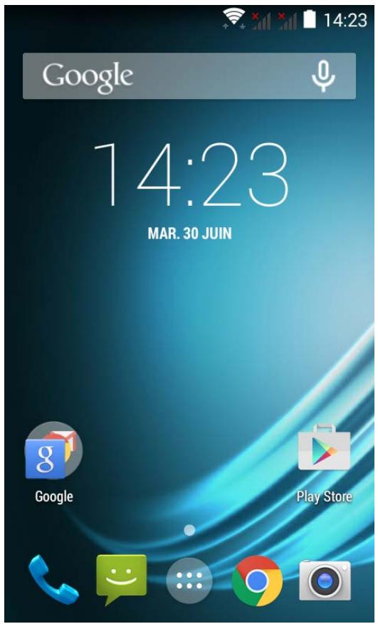 LOGICOM HELLO - Descriptif de l'écran d'accueil - 1