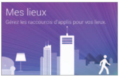 Mes lieux Gérez les raccourcis d'applis pour vos lieux.