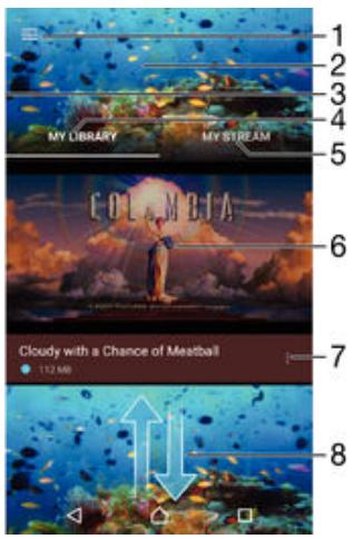 SONY XPERIA E4 - Ansehen von Videos in der „Video“-App - 1