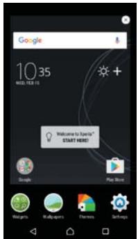 SONY M2 - Home screen panes - 1