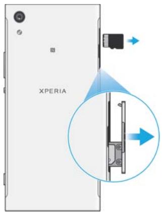 SONY M2 - To remove a memory card - 1