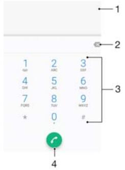 SONY M2 - Making calls - 1
