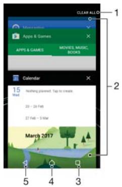 SONY M2 - Navigating applications - 1