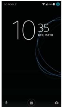 SONY M2 - Locking and unlocking the screen - 1