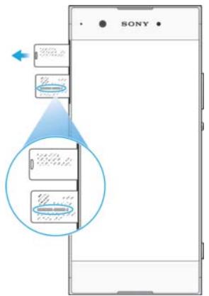 SONY M2 - To view your IMEI number on the label strip - 1