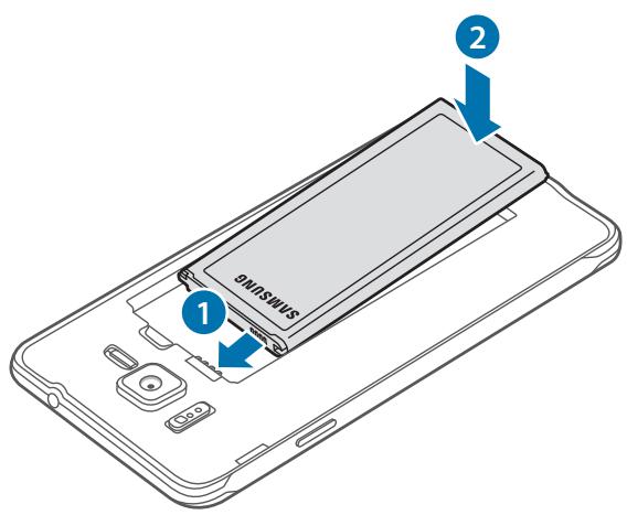 SAMSUNG GALAXY J3 J330 - Installer la carte SIM ou USIM et la batterie - 7