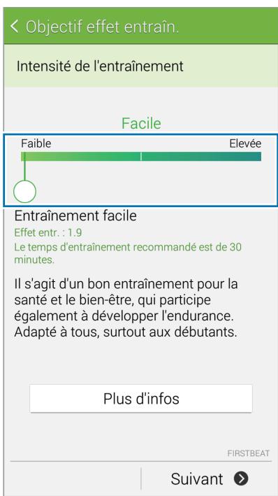 SAMSUNG GALAXY J3 J330 - Utiliser la fonction d'entraînement lors de vos exercices - 7