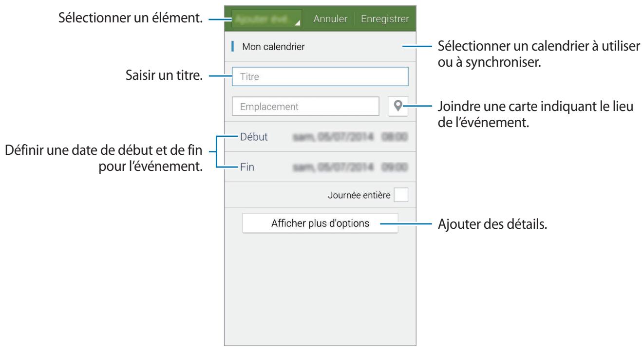 SAMSUNG GALAXY J3 J330 - Créer un événement ou une tâche - 1