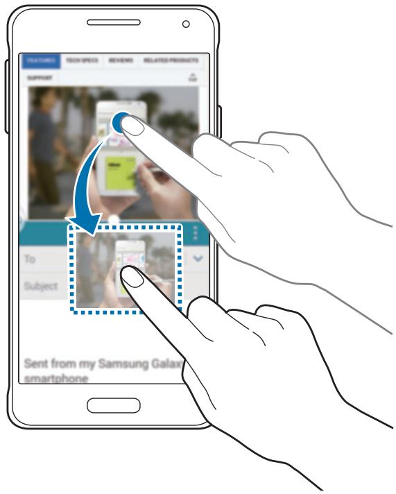 SAMSUNG GALAXY J3 J330 - Utiliser les options multi-fenêtres - 3