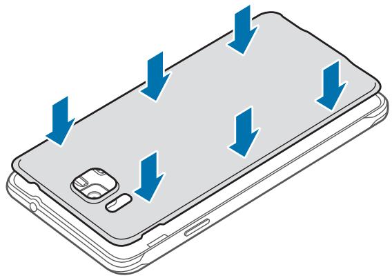SAMSUNG GALAXY J3 J330 - Installer la carte SIM ou USIM et la batterie - 8