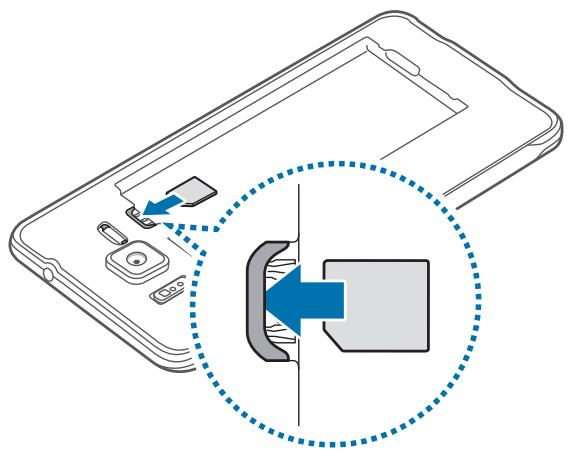 SAMSUNG GALAXY J3 J330 - Installer la carte SIM ou USIM et la batterie - 5