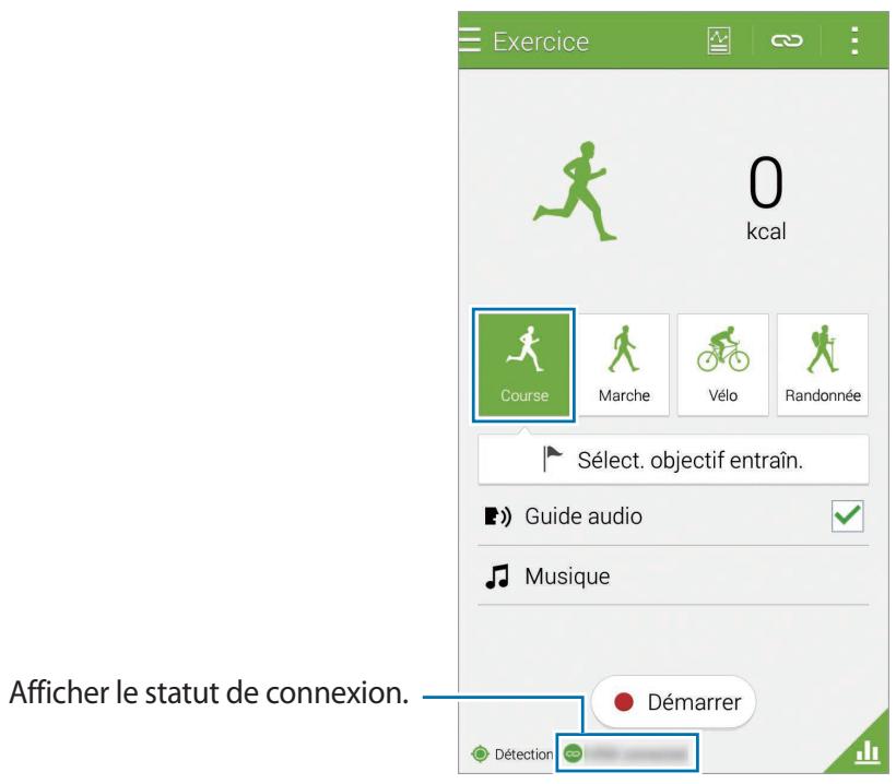 SAMSUNG GALAXY J3 J330 - Utiliser la fonction d'entraînement lors de vos exercices - 5