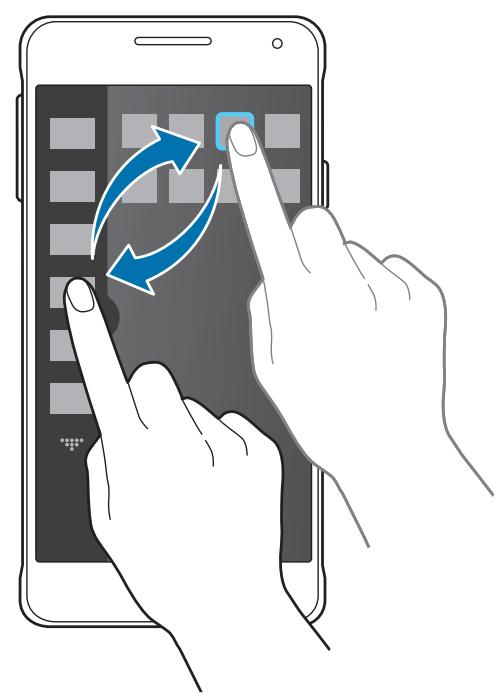 SAMSUNG GALAXY J3 J330 - Réorganiser les applications du volet multi-fenêtres - 2