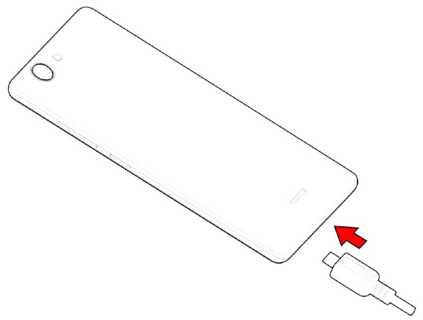 WIKO Y60 - - De batterij opladen - 1