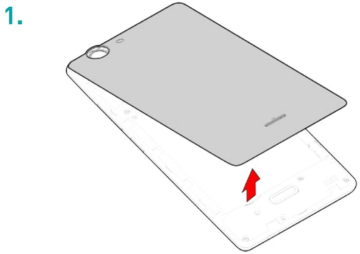 WIKO Y60 - - Einlagen der SIM-Karten - 1
