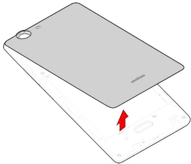 WIKO Y60 - - Inserting the SIM cards - 1
