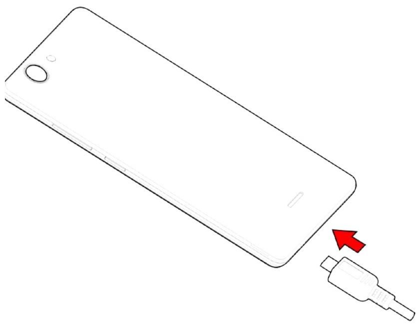WIKO Y60 - Caricamento della batteria - 1