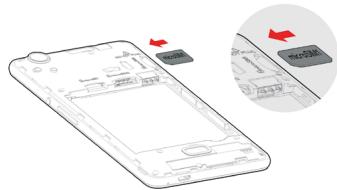 WIKO LUBI 5 PLUS LS - - Inserting the SIM cards - 1