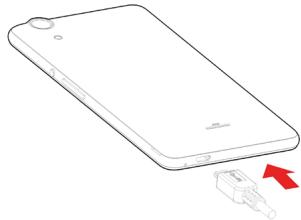 WIKO LUBI 5 PLUS LS - - Charging the Battery - 1