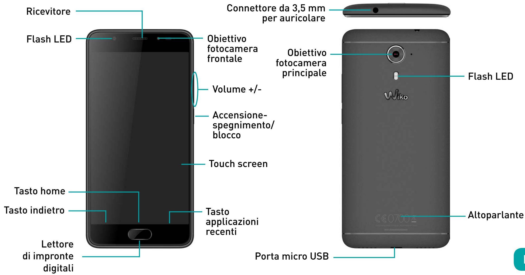 WIKO JERRY MAX - Componenti del dispositivo - 1
