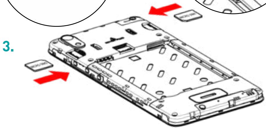 WIKO U FEEL LITE - Insertion des cartes SIM - 2 SIM - 4