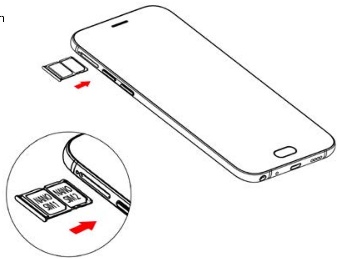 WIKO VIEW PRIME - - Einlagen der SIM-Karten - 1