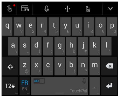 ZTE BLADE L5 - Clavier TouchPal X - 1