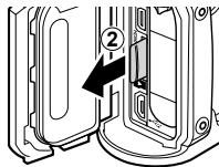 OLYMPUS TG-TRACKER - Pour-retirer la carte mémoire - 2