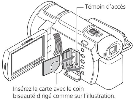 SONY PXW-Z90V - Insertion d'une carte mémoire - 1