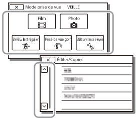 SONY PXW-Z90V - Utilisation des menus - 3