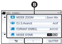 PANASONIC AG-AF101AEJ - Utilisation de l'écran de menu - 3